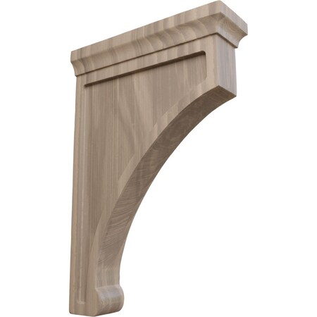 Ekena Millwork 2 1/2"W x 8"D x 12"H Extra Large Gomez Wood Bracket, Walnut BKTW02X08X12GOWA